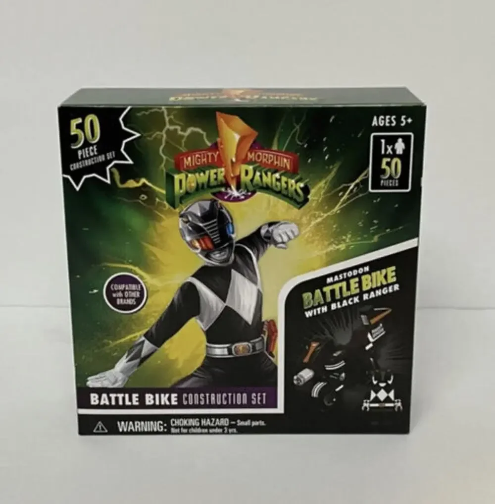 3 Lot Red Ranger Dragon Battle Bike, Green Ranger, Black Rangers Building Set